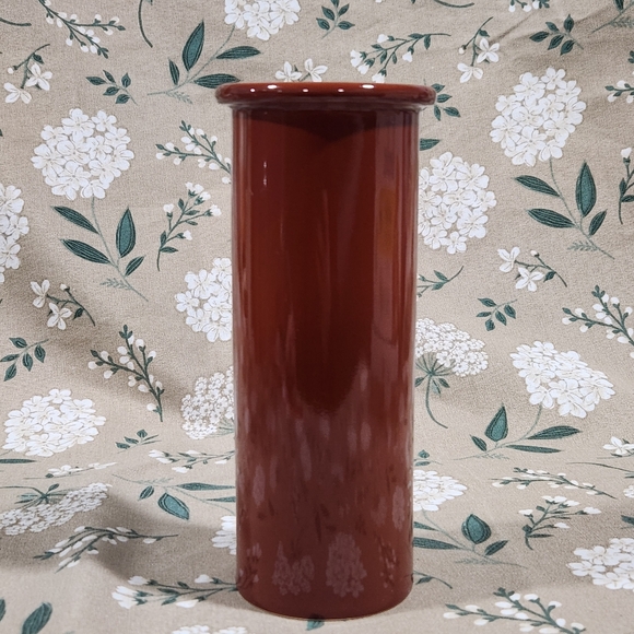 Dansk Brown Cylinder Vase Scandinavian Minimalist Style Vase Dansk NR Japan Vase - Picture 4 of 10